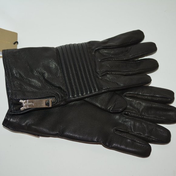 NWT BURBERRY GLOVE LEATHER GLOVES - Picture 3 of 7